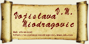 Vojislava Miodragović vizit kartica